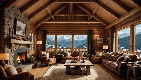 Les chalets en bois massif offrent un confort douillet alpin